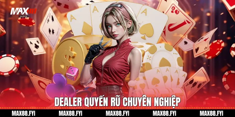 Baccarat - Đỉnh Cao Giải Trí Và Nghệ Thuật Kiếm Tiền Online Tại Max88 2 Dealer quyến rũ chuyên nghiệp